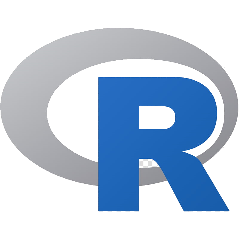 Logo of the R programming language